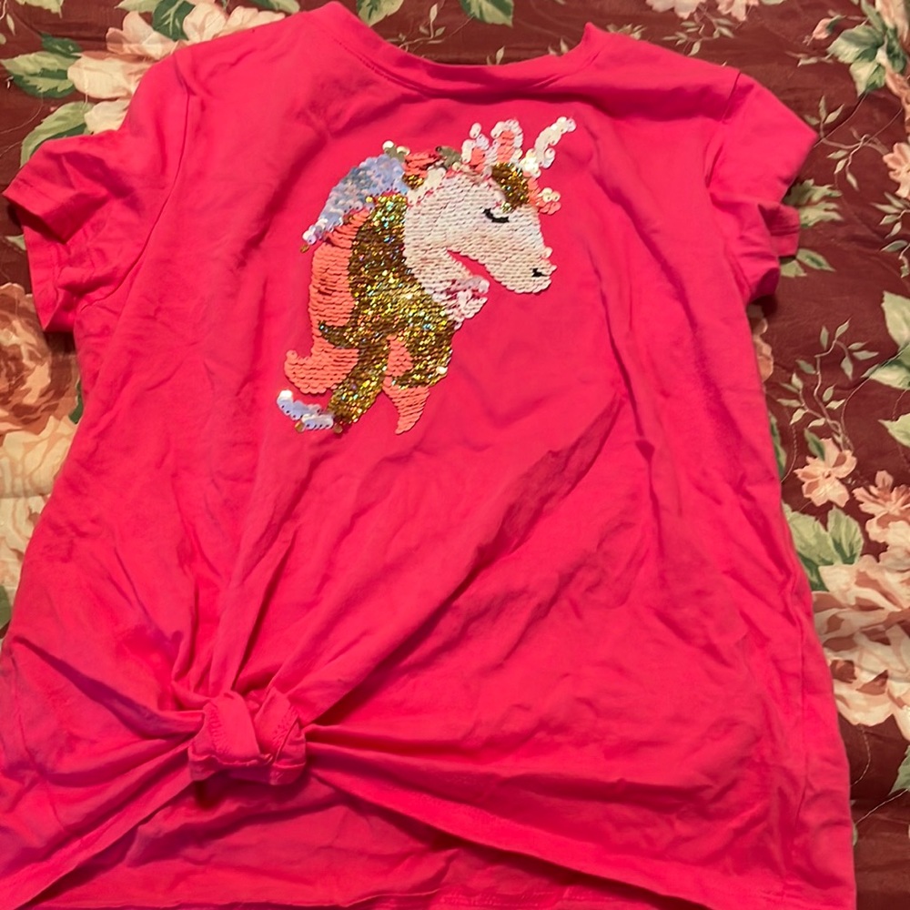 Pink unicorn shirt